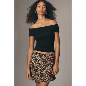 Reformation Rosale Off-The-Shoulder Top in Black Size Small